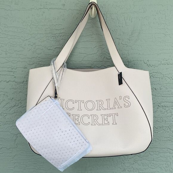 Victoria Secret Tote & Wristlet Wallet set Laser Cut Large NWT - Picture 2 of 16